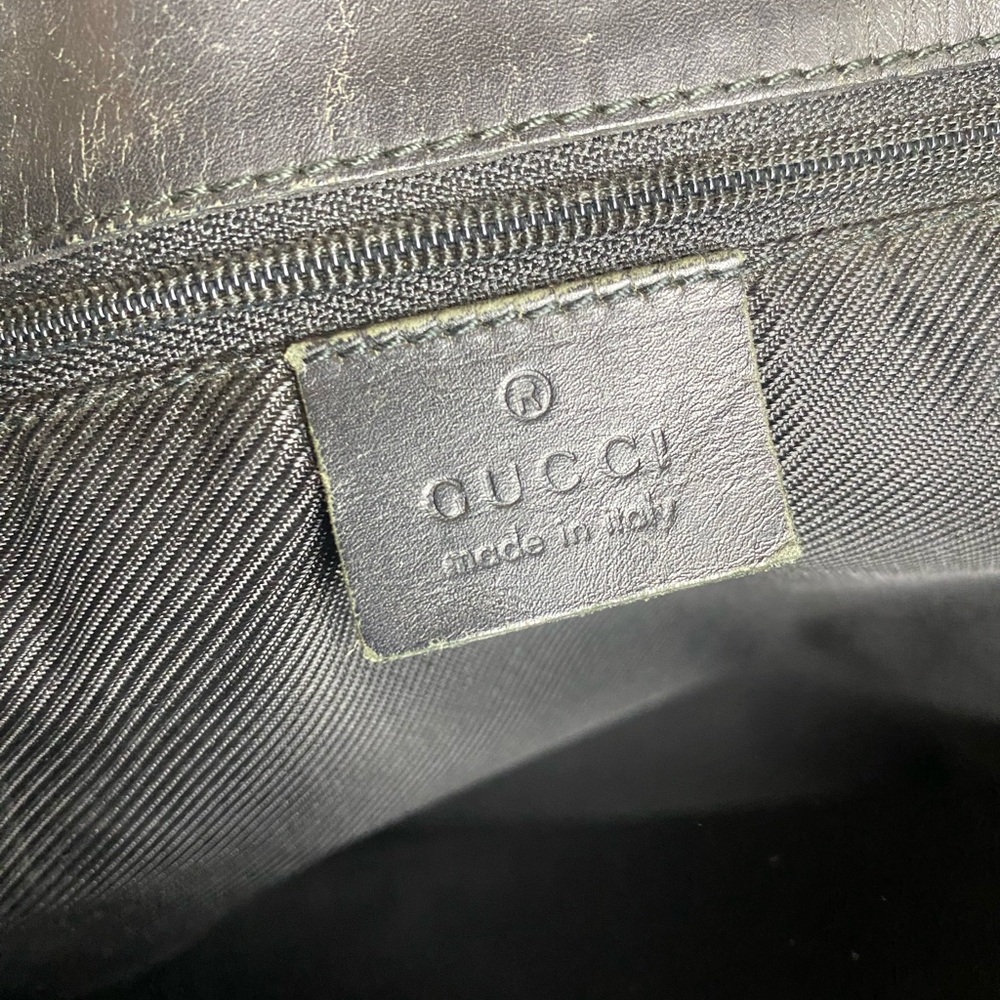 Gucci GG Canvas Tote Bag Black, Authentic - Picture 11 of 13